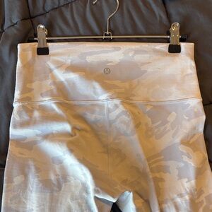 lululemon athletica light gray athletic top